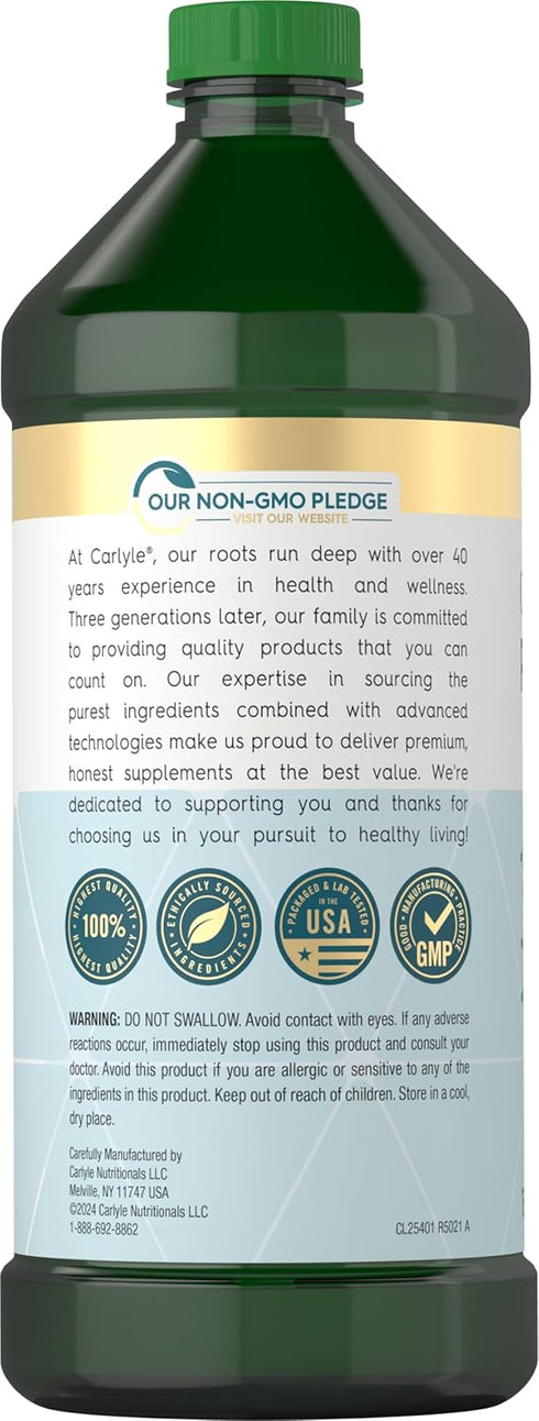 Carlyle Pulling Oil for Teeth & Gums | 16 Fl Oz Pack of 2 | Coconut & Mint | Non-GMO & Alcohol Free