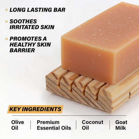 Southern Natural Goat Milk Soap Bar – Spa Fusion Essential Oil Blend for Dry, Sensitive Skin – All-Natural Face & Body