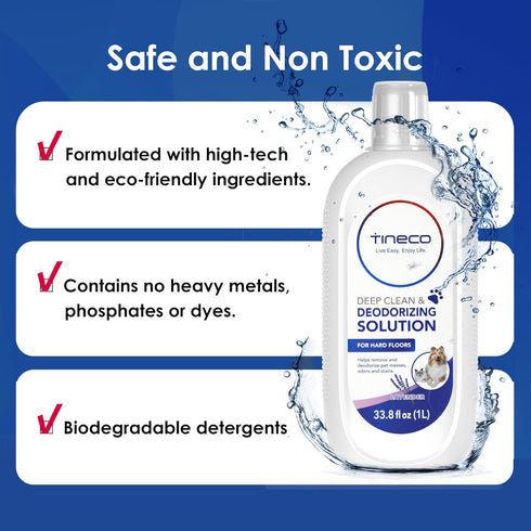 Tineco Floor Cleaning Solution - Deep Cleans Multiple Hard Floors, Lavender Scent, 1 Liter for iFLOOR Series