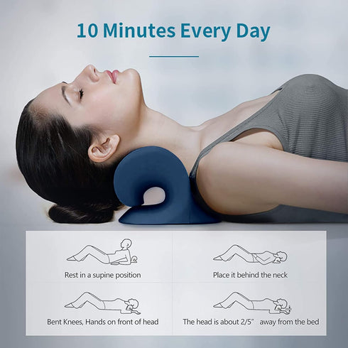 RESTCLOUD Neck and Shoulder Relaxer, Cervical Traction Device for TMJ Pain Relief and Cervical Spine Alignment