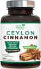 Pure Cinnamon Capsules 1800mg - Certified Organic Ceylon Cinnamon Powder, Non-GMO, Gluten Free, Vegan, 180 Count