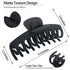 OWIIZI Large Hair Claw Clips for Women, 4.3" Matte Jumbo Non-Slip Clips for Long Thick Hair (4 Packs)