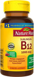 Nature Made B-12 1000 mcg Micro-Lozenges, Cherry Flavor, 50 ea (Pack of 2)