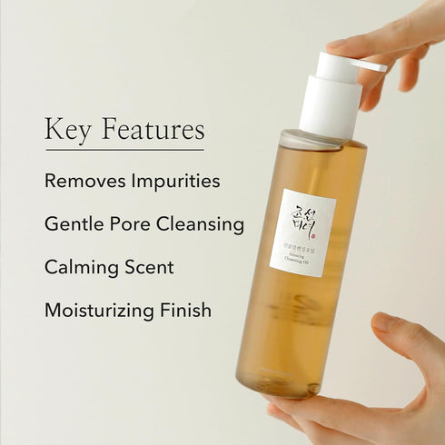 Beauty of Joseon Ginseng Cleansing Oil, Waterproof Makeup Remover for Sensitive Skin, 210ml