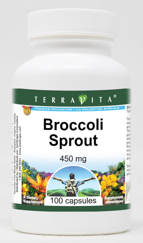 Terravita Broccoli Sprout - 450 mg (100 Capsules, ZIN: 519358)