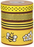 Bee & Flower Grosgrain Ribbon Yellow Black White for Gift Wrapping,Party Decoration,Hair Bows,All Crafting and Sewing (4 rolls bee set) by Meseey