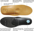 Thin Leather Insoles for Men, Arch Support for Pain Relief from Heel Spurs and Plantar Fasciitis, Brown, Women's