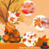 YUJUN 120 60 Supplies(4 PCS Fall Cellophane Treat Bags,Maple Leaves Gift Goodie Candy Autumn Clear Cello Bags