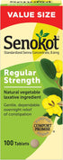 Senokot Regular Strength Tablets: Natural Vegetable Laxative Ingredient, 100 Count