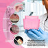 Dental Orthodontic Retainer Container Cleaning Case, Mouthguard Storage Soaking Case, Pink