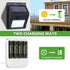 Kruta Ni-MH AA Rechargeable Batteries 2000mAh, 12 Pack Pre-Charged for Outdoor Solar Lights