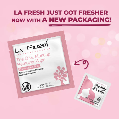 La Fresh Makeup Removal Facial Cleansing Wipes, Waterproof, 50 Count, Skin Care Travel Essentials