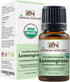 Lemongrass Essential Oil, USDA Certified Organic 100% Pure Therapeutic Grade for Aromatherapy and Skin Care
