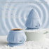 Mini Hands-Free Muscle Massager with Heat & Vibration, Compact Deep Tissue Trigger Point Recovery Massager with Suction