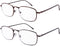EYEGUARD 2 Pairs Spring Hinge Reading Glasses for Men Women, Readers 2.00