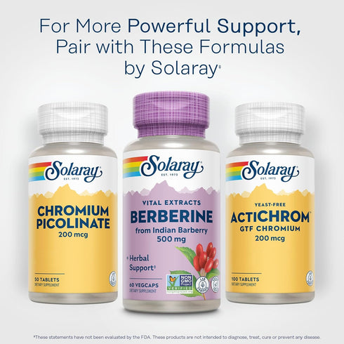SOLARAY Berberine 500mg Supplement for Healthy Lifestyle - Vegan, Non-GMO, 60-Day Guarantee, 60 VegCaps