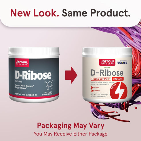 Jarrow Formulas D-Ribose 2 Grams, Dietary Supplement, 7.05 oz, Fitness Support, Muscle Recovery