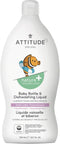 ATTITUDE Baby Dish Soap and Bottle Cleaner, EWG Verified, Sweet Lullaby, 23.7 Fl Oz