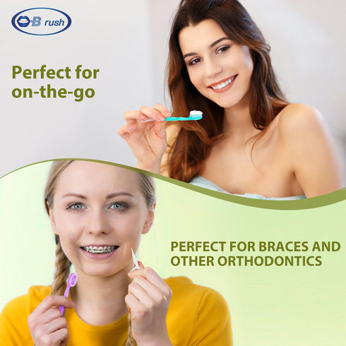 Disposable Toothbrush, Complete Oral Care All in One, Includes Toothpaste, Tongue Cleaner, Pack of 24