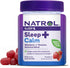 Natrol Sleep+ Calm Melatonin Gummies for Adults, Strawberry Flavor, 60 Gummies, 30 Day Supply