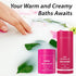 Rose Vanilla Bath Bomb, Mega Foaming Bubbles, Infused with Stress Relief Jasmine, Luxurious Spa Bath Essentials