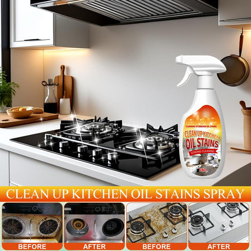 jioijioi (240ml) Clean Up Kitchen Oil Stains Spray,Kitchen Spray Cleaner,All-Purpose Cleaning Spray