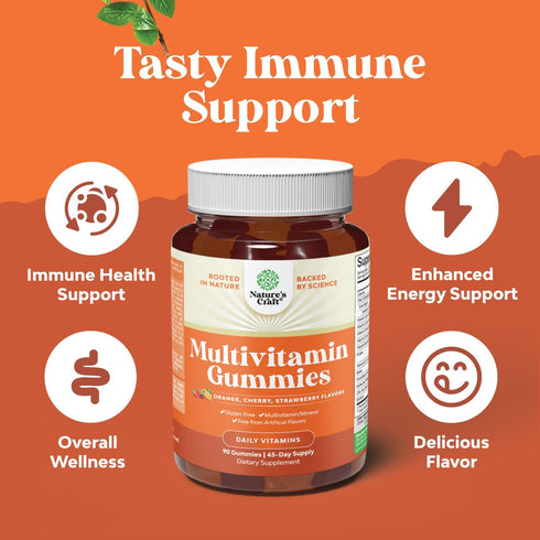Potent Daily Multivitamin Gummies for Adults - 90 Non-GMO, Gluten Free Gummies for Energy and Immunity