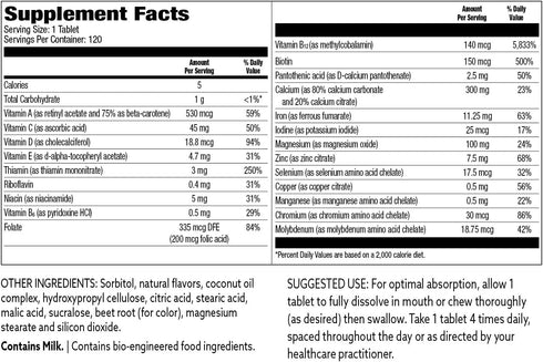 Bariatric Choice My Bariatric All-in-One Multivitamin Chewable with 300 mg Calcium, Berry Flavor, 120 Count