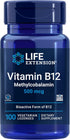 Life Extension Vitamin B12 Methylcobalamin 500mcg, Energy and Brain Health Supplement, 100 Count