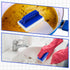18 Pcs Handled Bath Scrubber Set, 15 Bathroom Scouring Pads, 3 Bathtub Scrubbers with Handle for Cleaning