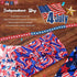 Olbye 4th of July Headband, Patriotic American Flag Hairband, USA Red White Blue Wide Knotted Head Band