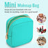 Nylon Mini Makeup Bag for Purse, Waterproof Travel Coin Pouch, Cute Zipper Pouch for Women, Mint