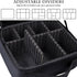 JOURMON Travel Makeup Bag - Portable Cosmetic Case Organizer with Adjustable Dividers for Makeup Brushes and Accessories