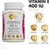 Coco March Natural Vitamin E 400 IU - Mixed Tocopherols, 3 Month Supply - Gluten Free, Dairy Free, 100 Softgels