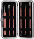 JPNK Blackhead Remover Tool Kit, 6 Pcs Comedones Extractor for Blemish Removal with Leather Bag (Pink)