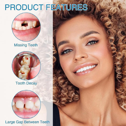 Tooth Repair Kits, 2Pcs 30ml Dental Repair Beads, 4Pcs Tools for Filling Missing Broken Tooth (2+4Pack)