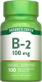 Nature's Truth B2 Vitamin, 100mg, 100 Capsules, Non-GMO, Gluten Free Supplement, Riboflavin