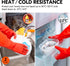 Vgo... 2-Pairs Red Dishwashing Gloves, Reusable Household Kitchen Gloves, Long Sleeve, Thick Latex