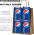 Gift Bags 8.25"X5.9 "X3.15" 100pcs Brown Paper Bags with Handles, Kraft Paper Bags for Small Business, Wedding Party
