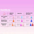 Peachlife Mini Ring Menstrual Cup with Loop Stem Pull, Reusable Silicone Feminine Care, Small