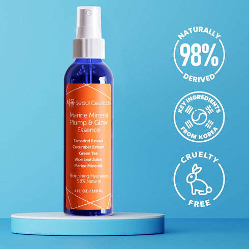 SeoulCeuticals Korean Skin Care Essence Toner, K Beauty Skincare Spray Mist with Cucumber Extract & Marine Minerals