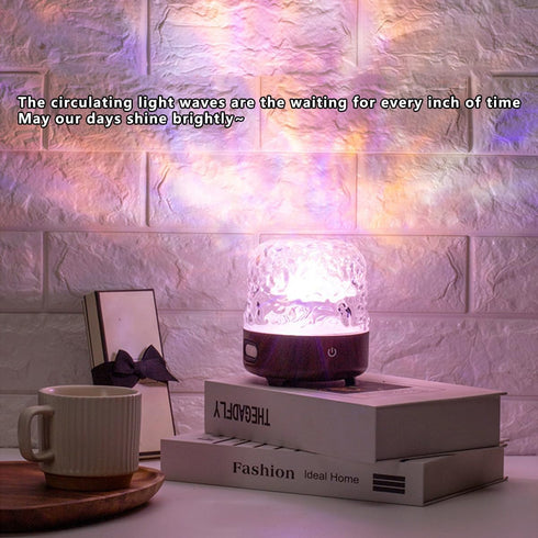 Thryonaxus 4 16-Color Dimming Night Light & Bluetooth Noise Machine with Ocean Wave Projector, Speaker, Lampshade