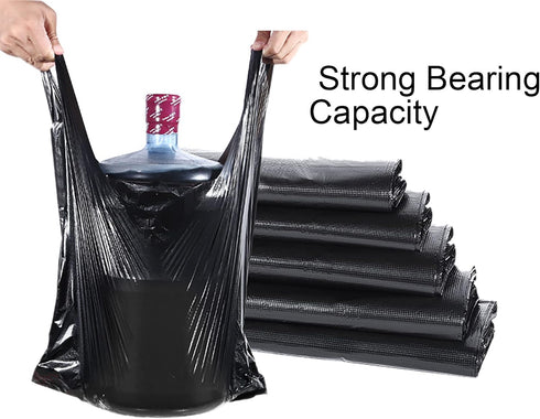 200 Counts Super Thick Small Trash Bags, 4 Gallon Black for Kitchen, Office, Travel, Home Garbage Bags
