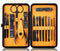 Professional Stainless Steel Nail Clipper Travel & Grooming Kit, 15pcs Manicure & Pedicure Set with Luxurious Case