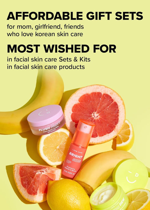 I Dew Care Skincare Set - Vitamin To Glow Pack with Niacinamide & Vitamin C, Travel Size, Korean Skincare
