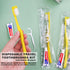 30pcs Disposable Toothbrushes with Toothpaste and Floss, Yellow Bulk Kit for Homeless, Airbnb, Hotel, and Guest Use