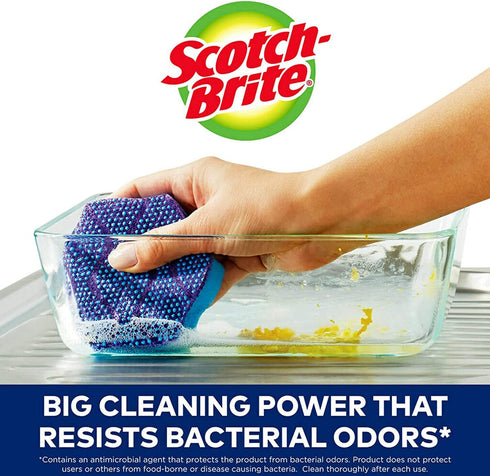 Scotch-Brite Scrub Sponge, Non-Scratch, 9 Count