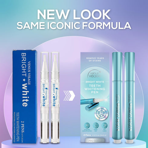 Venus Visage Teeth Whitening Pen, 40+ Uses - Professional Gel, Best Whitener Overnight, No Tooth Sensitivity (Mint)