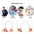 WILLBOND 6 Pcs Unisex Metal Headbands, Spring Wavy Hair Hoop, Black Non-slip for Sports and Yoga