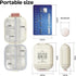 ZHIYES 7 Compartments Travel Pill Organizer, Foldable Portable Airtight Daily Pill Box, Compact Pill Case for Purse